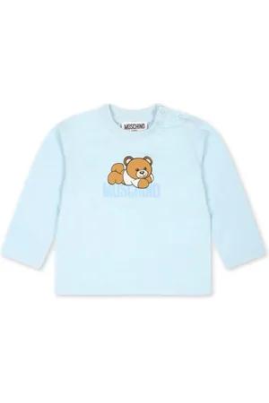 Moschino Playera manga larga con logo estampado