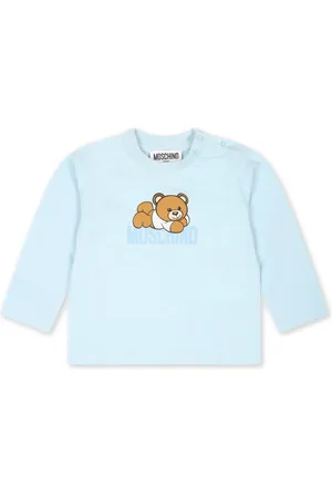 Moschino Playera manga larga con logo estampado