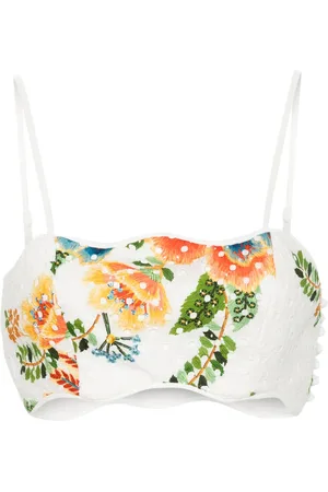 Farm Rio Top corto con estampado floral