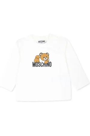 Moschino Playera manga larga con logo estampado