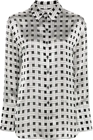 Kenzo Camisa satinada con estampado de ondas