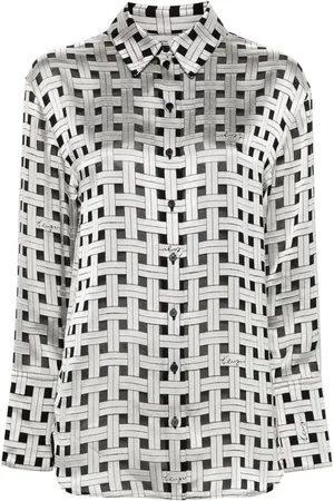 Kenzo Camisa satinada con estampado de ondas