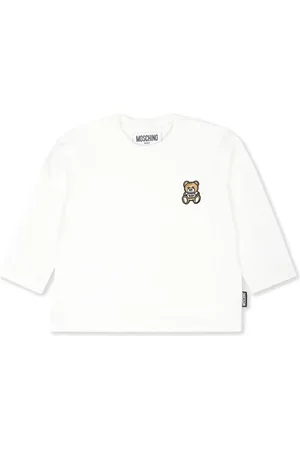 Moschino Playera manga larga con logo bordado
