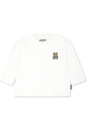 Moschino Playera manga larga con logo bordado