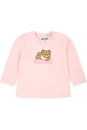 Moschino Playera manga larga con logo estampado