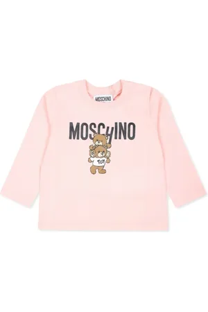 Moschino Playera manga larga con logo estampado
