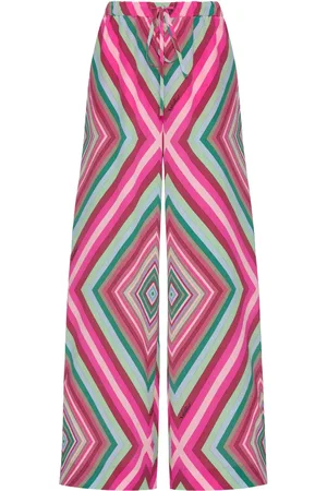 VALENTINO GARAVANI Pantalones palazzo con estampado geométrico