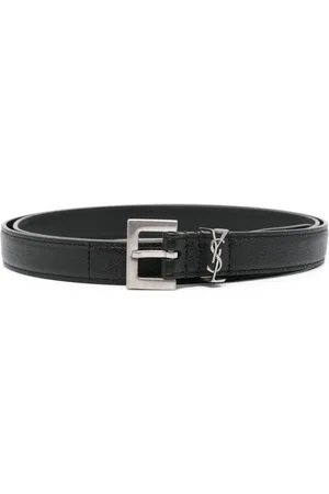 Saint Laurent Cinturón con placa Cassandre