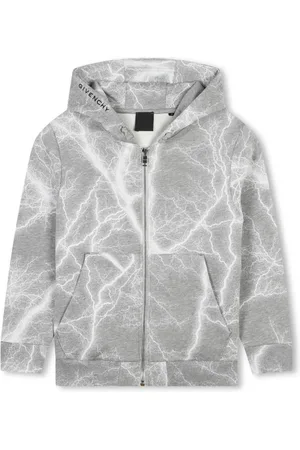 Givenchy Hoodie con cierre y tormenta estampada