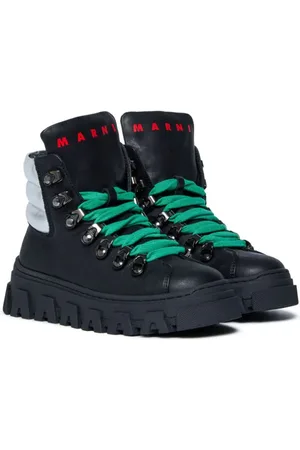 Marni Tenis con agujetas con logo estampado