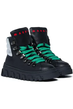 Marni Tenis con agujetas con logo estampado