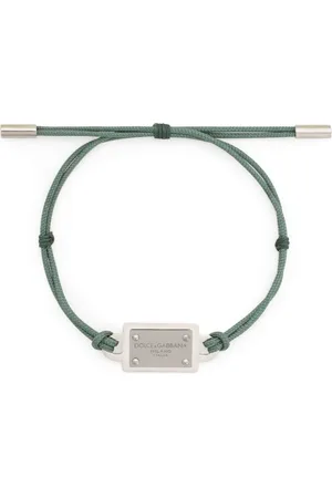 Dolce & Gabbana Pulsera estilo cable con placa del logo