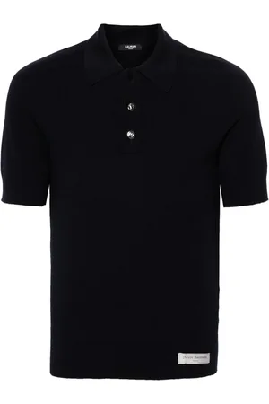 Balmain Playera tipo polo manga corta