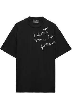 Msgm Playera con eslogan estampado
