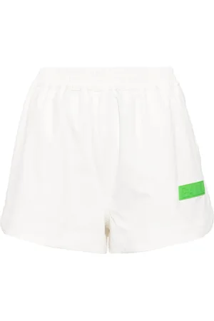 Ganni Shorts con pretina elástica y aplique del logo