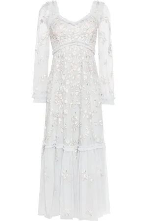 Needle & Thread Vestido midi Blossom Chain