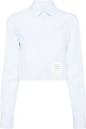 Thom Browne Camisa corta con parche del logo
