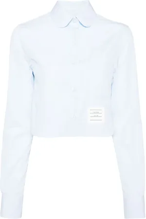 Thom Browne Camisa corta con parche del logo