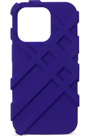 Burberry Funda para iPhone 15 Pro con motivo de cuadros