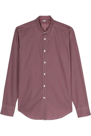 CANALI Camisa con motivo geométrico