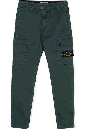 Stone Island Pantalones cargo con motivo Compass