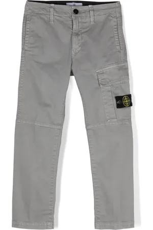 Stone Island Pantalones tapered con motivo Compass