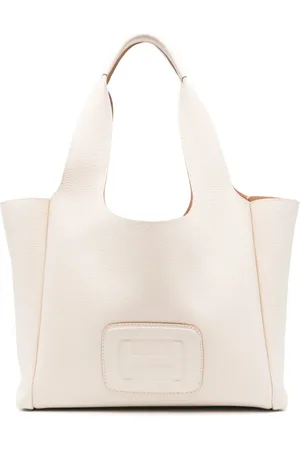 Hogan Tote mediana con placa del logo H