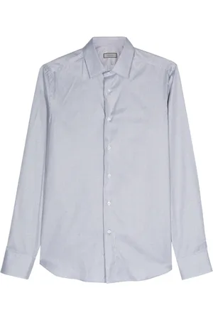 CANALI Camisa con motivo geométrico