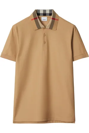 Burberry Playera tipo polo con motivo a cuadros