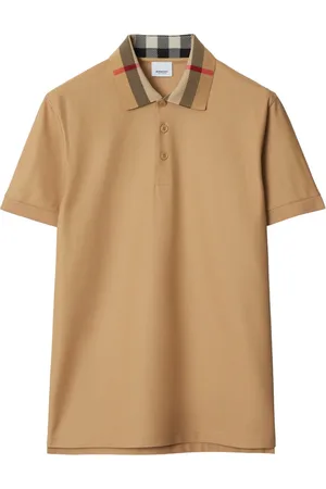 Burberry Playera tipo polo con motivo a cuadros