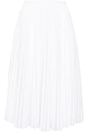 Nº21 Falda midi con diseño plisado y cintura alta