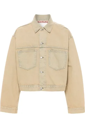 Acne Studios Chamarra de mezclilla con bolsillos de parche