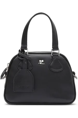Courrèges Bolsa bowling mini con logo