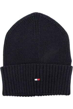 Tommy Hilfiger Gorro tejido de canalé con logo bordado