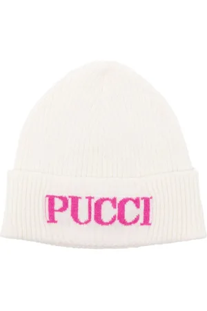 PUCCI Junior Gorro con logo en jacquard