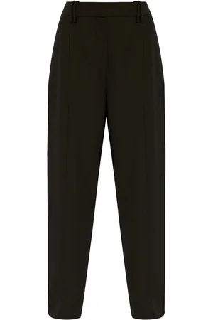 Ganni Pantalones rectos con tiro alto