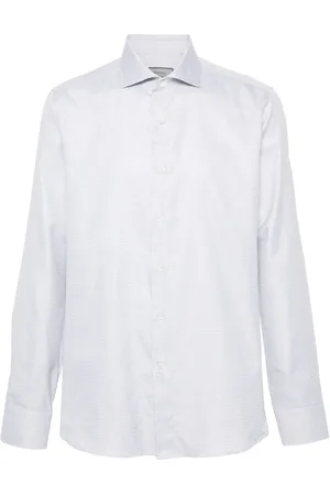 CANALI Camisa con motivo en jacquard