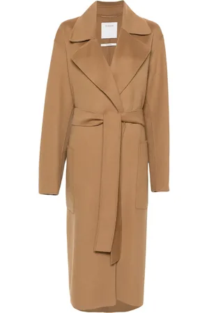 Sportmax Abrigo Veleno de lana con cinturón