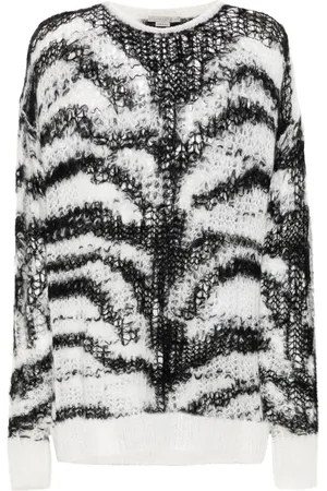 Stella McCartney Suéter de tejido flojo con motivo tigre