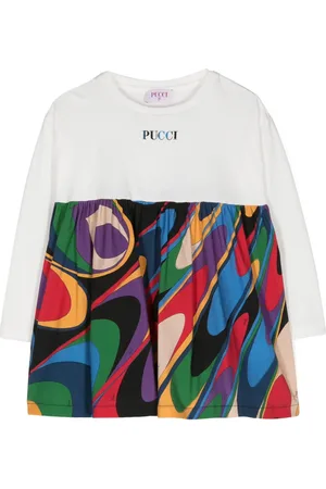 PUCCI Junior Vestido con estampado Iride