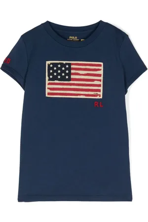 Ralph Lauren Playera con aplique de bandera