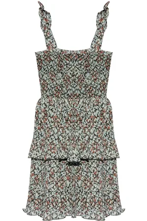 Ganni Vestido corto con volantes