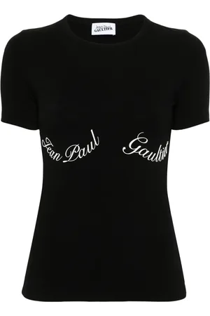Jean Paul Gaultier Playera con letras del logo