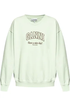 Ganni Sudadera con logo estampado