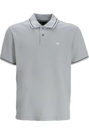 Emporio Armani Playera tipo polo con logo bordado