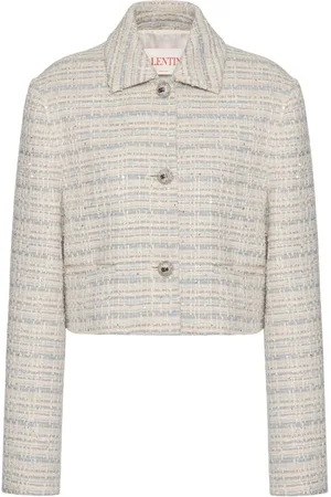 VALENTINO GARAVANI Chamarra de tweed corta