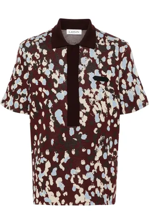 Lanvin Playera tipo polo con motivo en jacquard