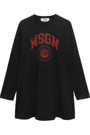 Msgm Vestido corto con logo estampado