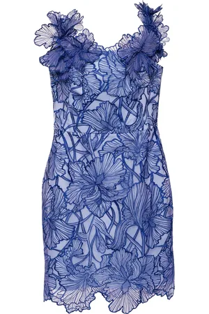Marchesa Notte Vestido corto con hombros descubiertos