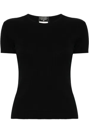 CHANEL Playera tejida de canalé 1997